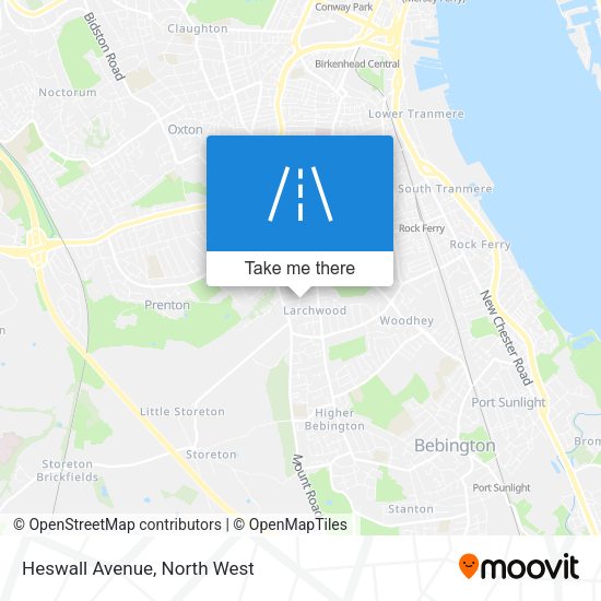 Heswall Avenue map