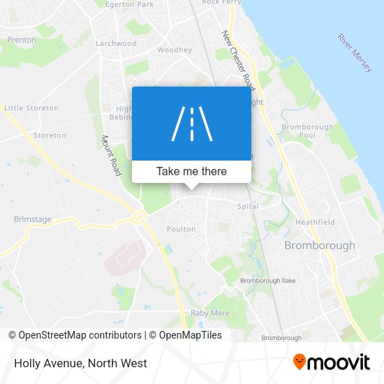 Holly Avenue map