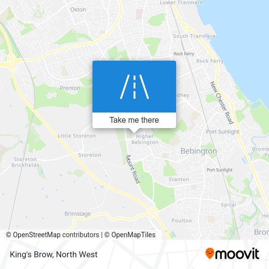 King's Brow map