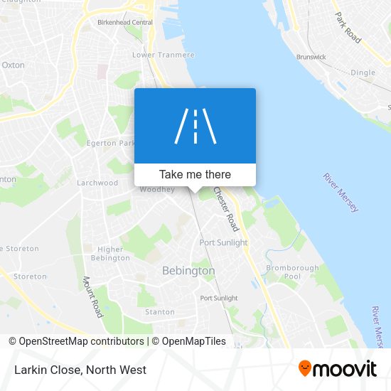 Larkin Close map