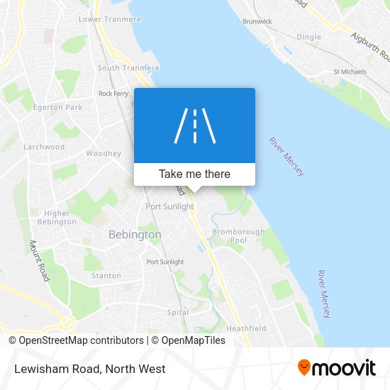 Lewisham Road map