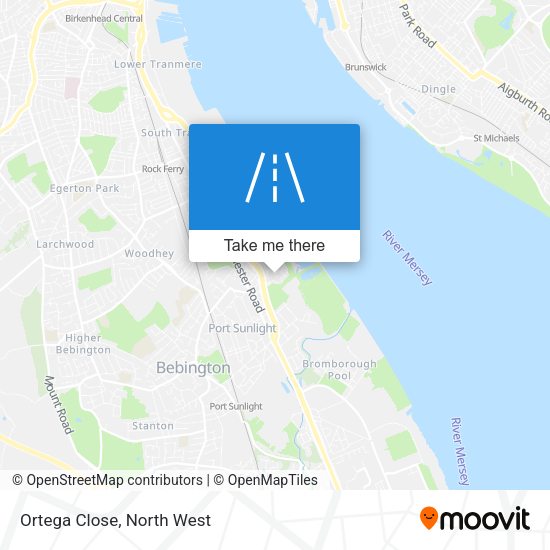 Ortega Close map