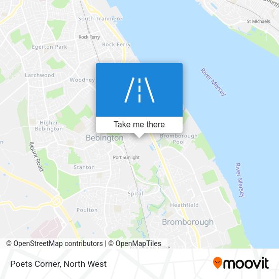 Poets Corner map