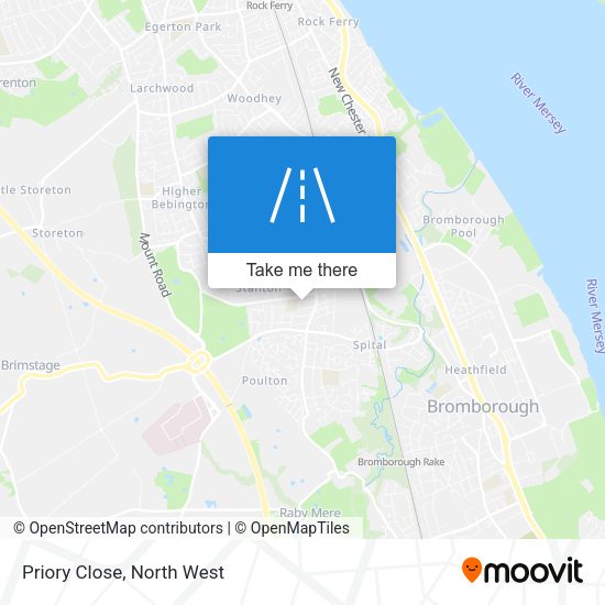 Priory Close map