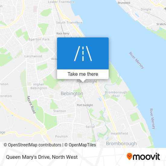Queen Mary's Drive map