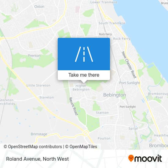 Roland Avenue map