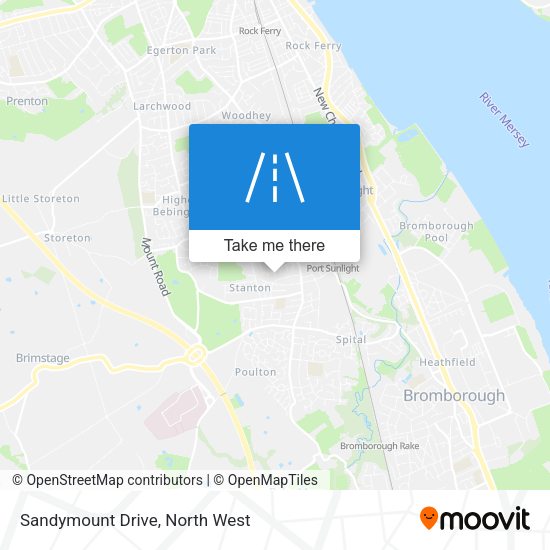 Sandymount Drive map