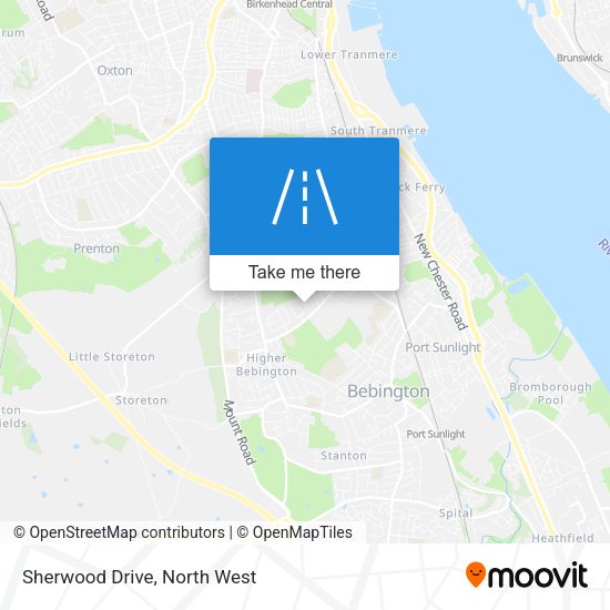 Sherwood Drive map