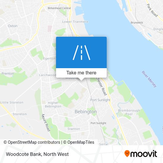 Woodcote Bank map
