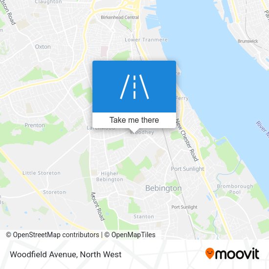 Woodfield Avenue map