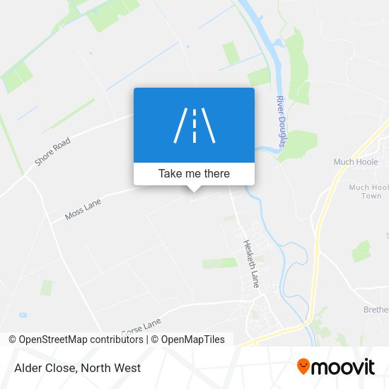 Alder Close map