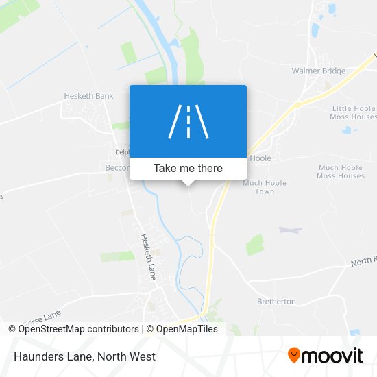 Haunders Lane map