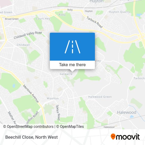 Beechill Close map