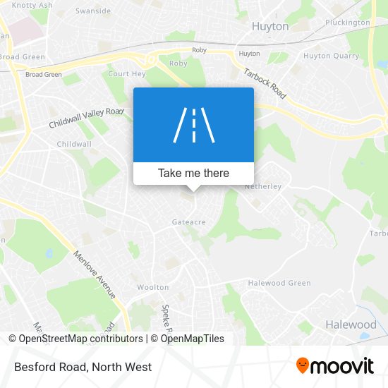 Besford Road map