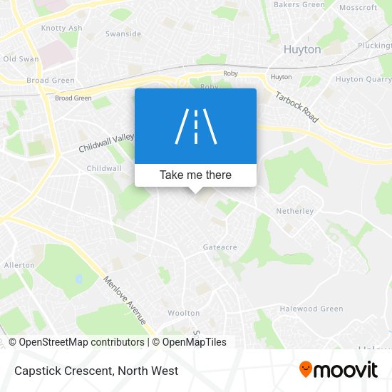 Capstick Crescent map