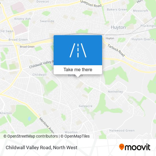 Childwall Valley Road map