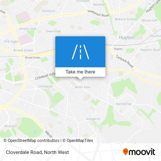 Cloverdale Road map
