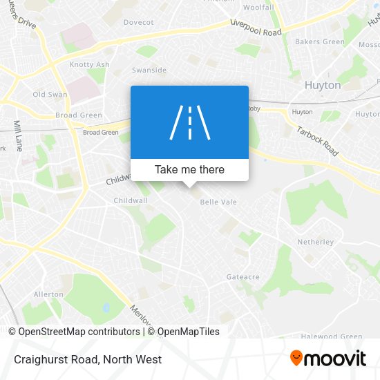 Craighurst Road map