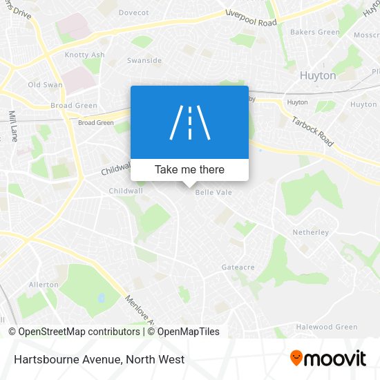 Hartsbourne Avenue map