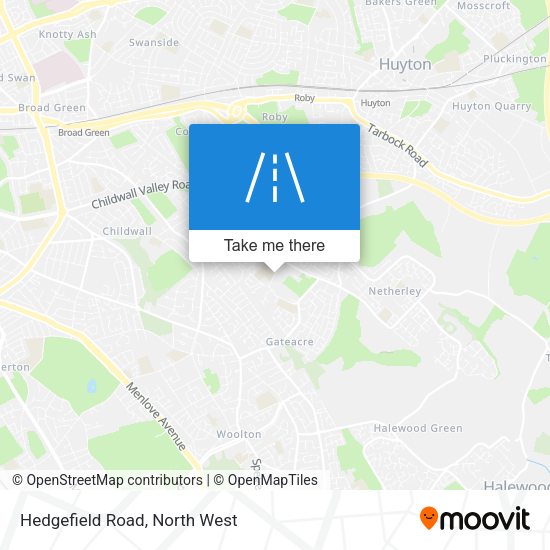 Hedgefield Road map