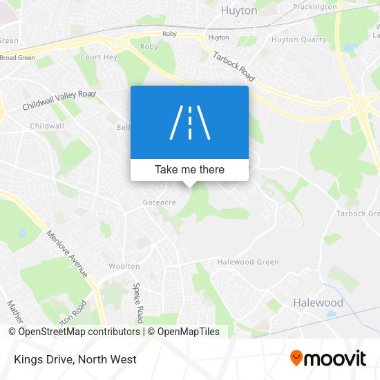 Kings Drive map