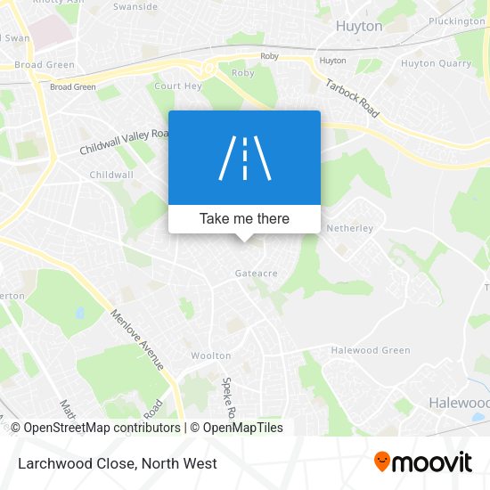Larchwood Close map