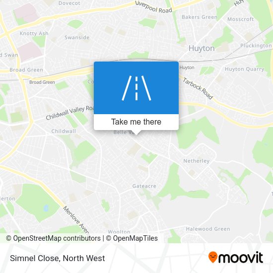 Simnel Close map