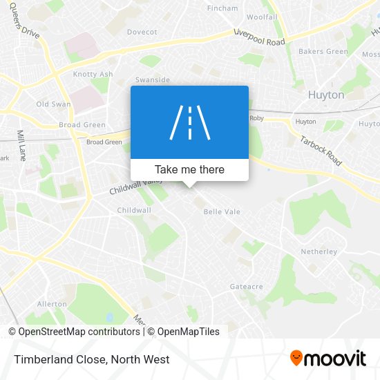 Timberland Close map