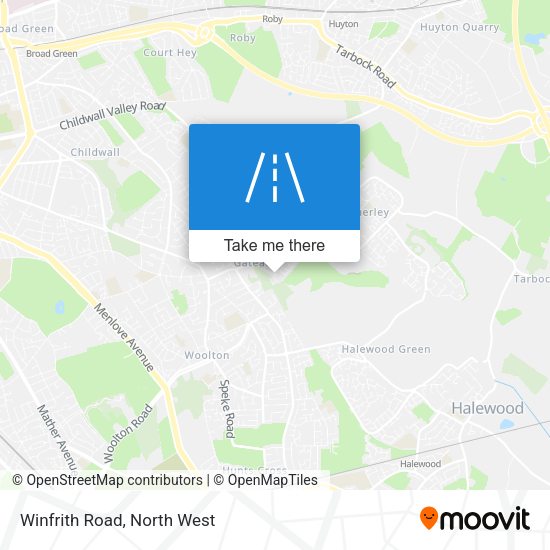 Winfrith Road map