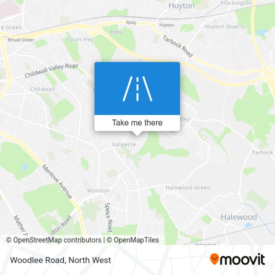 Woodlee Road map