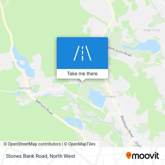 Stones Bank Road map