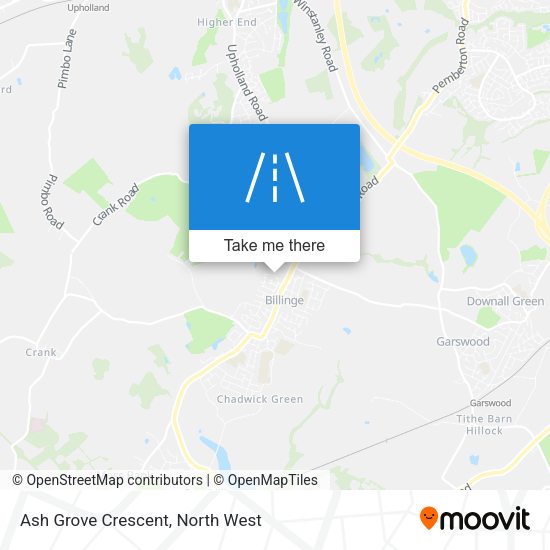 Ash Grove Crescent map
