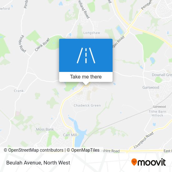 Beulah Avenue map