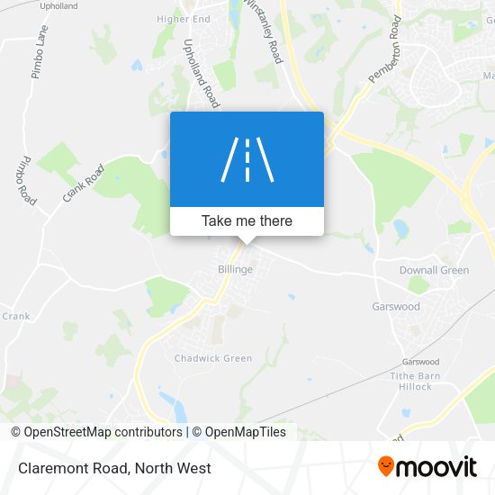 Claremont Road map