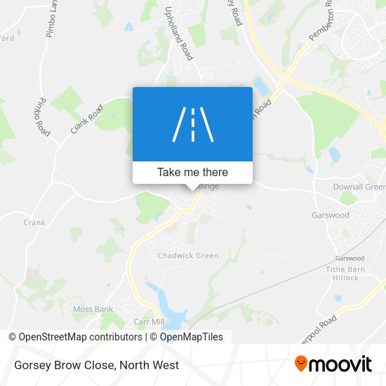 Gorsey Brow Close map