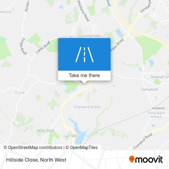 Hillside Close map