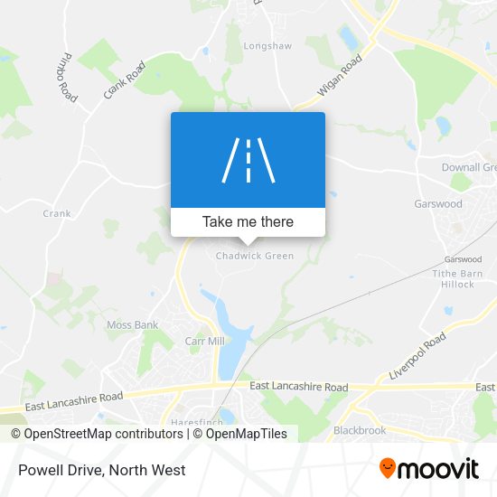 Powell Drive map