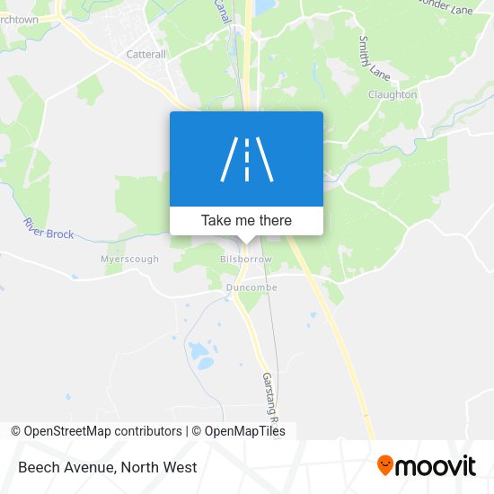 Beech Avenue map