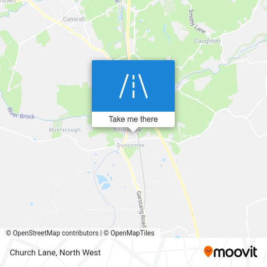 Church Lane map