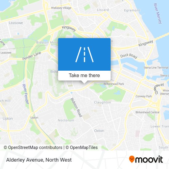 Alderley Avenue map