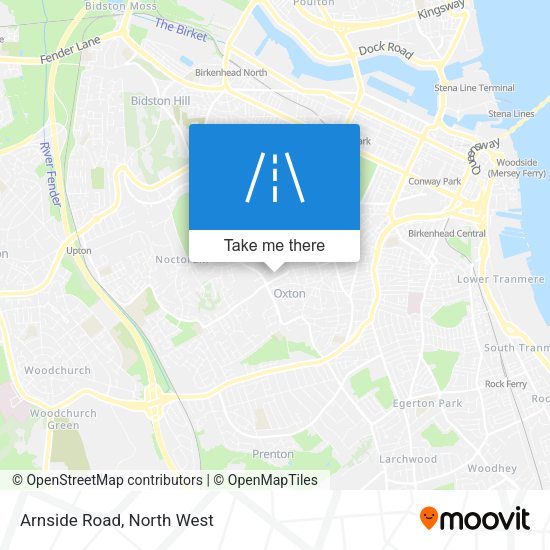 Arnside Road map