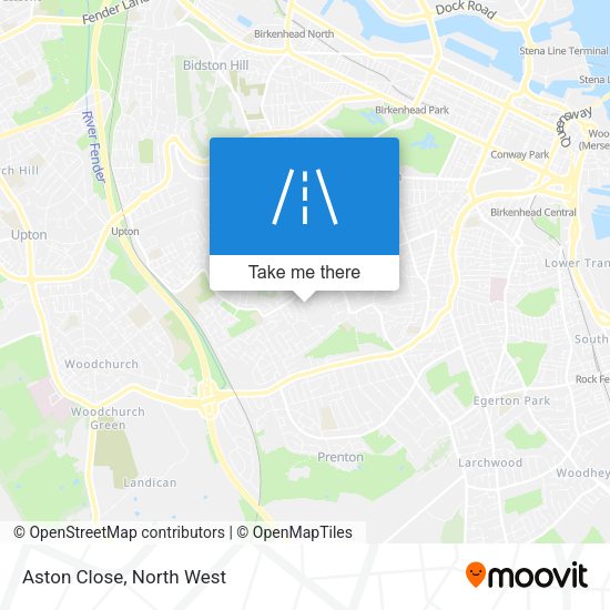 Aston Close map