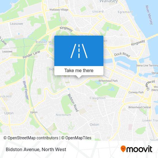 Bidston Avenue map