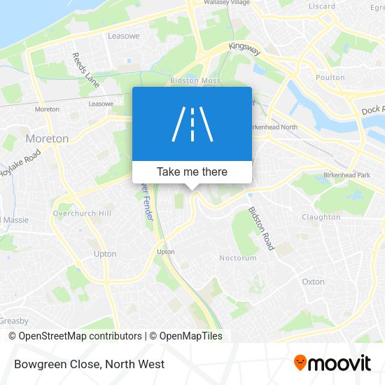 Bowgreen Close map