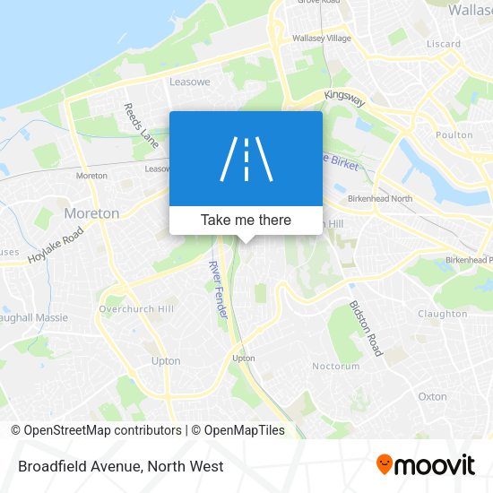 Broadfield Avenue map