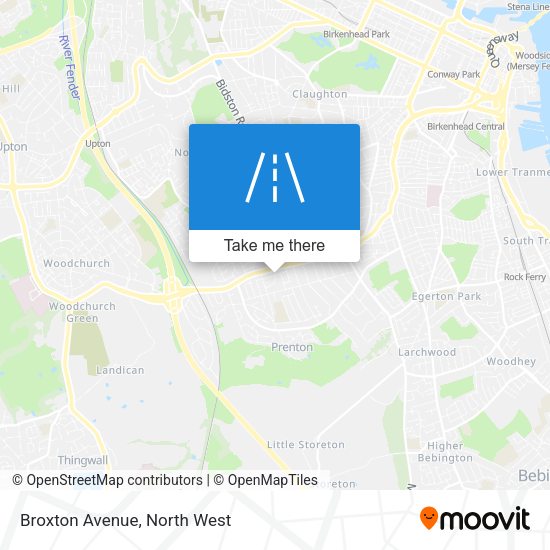 Broxton Avenue map