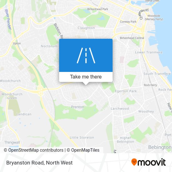 Bryanston Road map