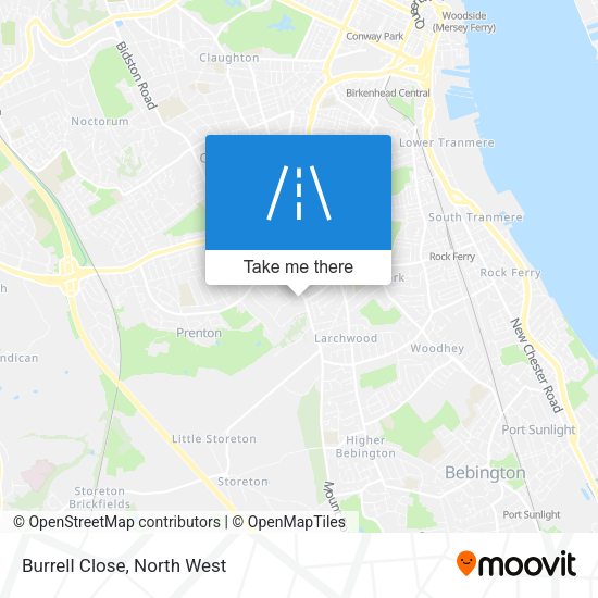 Burrell Close map