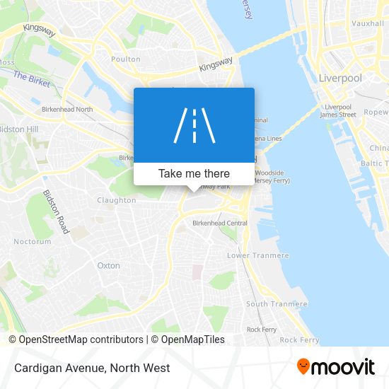 Cardigan Avenue map