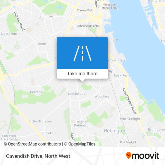 Cavendish Drive map